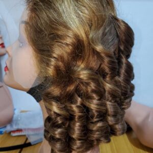 full frontal bounce 16” dd 💯 human hair factory wig paino