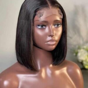 full 4*4 bob natural human hair